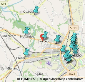 Mappa Via di S. Leo, 52100 Arezzo AR, Italia (2.495)