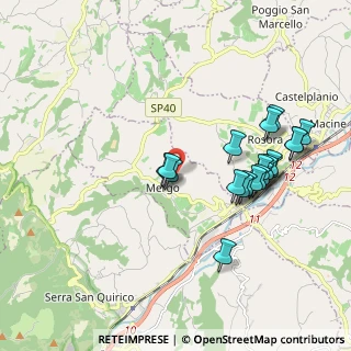Mappa Via Fontisa, 60030 Mergo AN, Italia (1.9685)