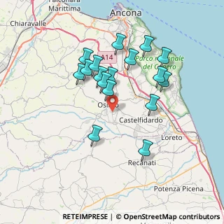 Mappa Via F.Coppi, 60027 Osimo AN, Italia (6.76647)
