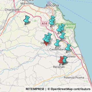 Mappa Via Enrico Caruso, 60027 Osimo AN, Italia (6.85733)