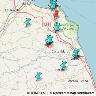 Mappa Via Enrico Caruso, 60027 Osimo AN, Italia (9.066)