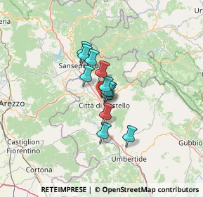 Mappa Via Don Primo Mazzolari, 06012 Città di Castello PG, Italia (7.74167)