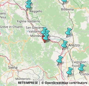 Mappa Via Giuseppe Dossetti, 52021 Bucine AR, Italia (18.70818)