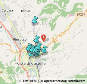 Mappa Via Luigi Angelini, 06012 Città di Castello PG, Italia (1.53917)