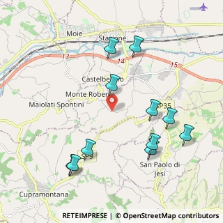 Mappa Via Sanguinetti, 60030 Monte Roberto AN, Italia (2.28455)