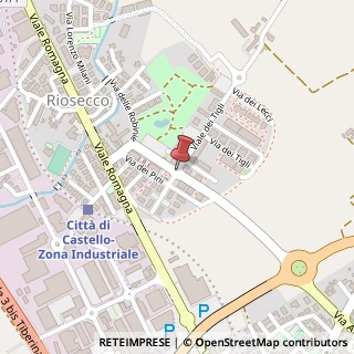 Mappa Via dei platani 12, 06012 Città di Castello, Perugia (Umbria)
