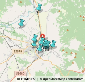 Mappa Viale Santa Margherita, 52100 Arezzo AR, Italia (2.49909)