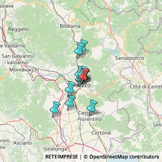 Mappa Viale Santa Margherita, 52100 Arezzo AR, Italia (7.53167)