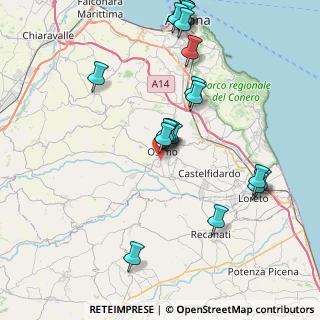 Mappa Via Castelfidardo, 60027 Osimo AN, Italia (9.076)
