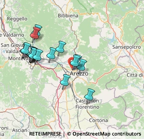 Mappa Via Donizetti Gaetano, 52100 Arezzo AR, Italia (15.4355)