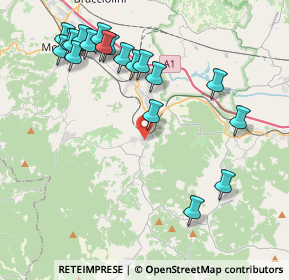 Mappa Via Spartaco Lavagnini, 52021 Bucine AR, Italia (4.80158)