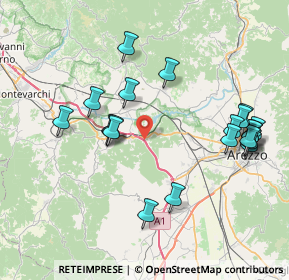 Mappa Autostrada del Sole, 52041 Arezzo AR, Italia (8.693)