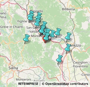 Mappa Via Pietro Raggioli, 52021 Bucine AR, Italia (10.1525)