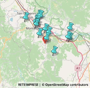 Mappa Via Pietro Raggioli, 52021 Bucine AR, Italia (6.46333)