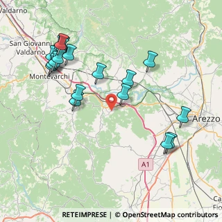 Mappa Via del Canneto, 52020 Pergine Valdarno AR, Italia (9.599)