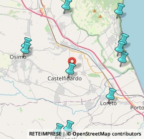 Mappa Via F. Cilea, 60022 Castelfidardo AN, Italia (6.37692)