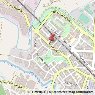 Mappa Via Pisana, 100, 53036 Poggibonsi, Siena (Toscana)