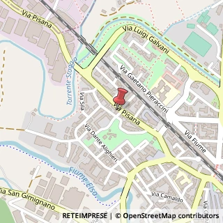 Mappa Via Pisana, 65, 50021 Poggibonsi, Siena (Toscana)