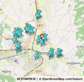 Mappa Via Pietro Benvenuti, 52100 Arezzo AR, Italia (1.852)
