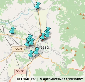Mappa Via Pietro Benvenuti, 52100 Arezzo AR, Italia (3.02091)