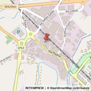 Mappa Via Pisana, 8, 53036 Barberino Val d'Elsa, Firenze (Toscana)