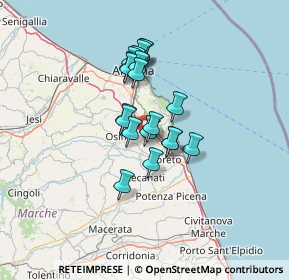 Mappa Via Sardegna, 60022 Castelfidardo AN, Italia (9.887)