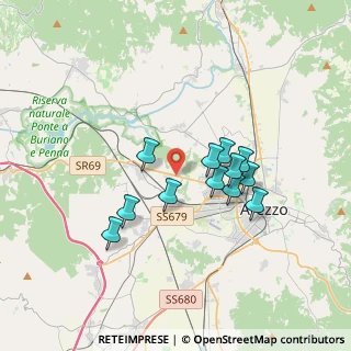 Mappa Località Pratantico, 52100 Arezzo AR, Italia (2.95)
