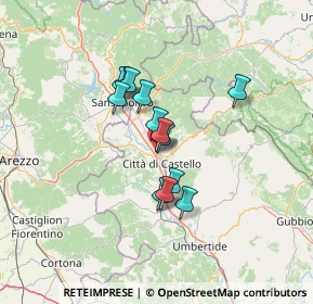 Mappa Via della Quercia, 06012 Città di Castello PG, Italia (9.91154)