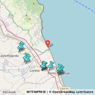 Mappa Via Costa Verde, 60026 Numana AN, Italia (5.00455)