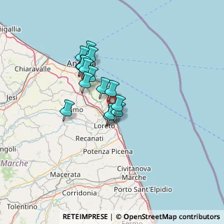 Mappa Via Costa Verde, 60026 Numana AN, Italia (10.38533)