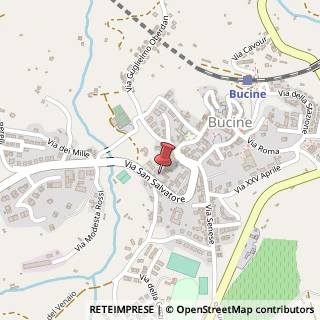 Mappa Via San Salvatore, 39, 52021 Bucine, Arezzo (Toscana)