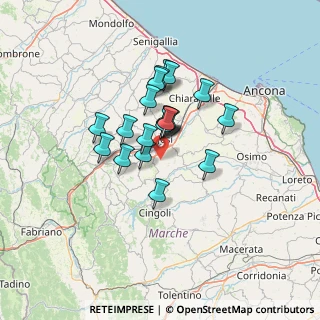 Mappa Via Grangalia Alta, 60035 Jesi AN, Italia (9.9745)