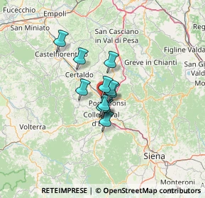 Mappa S.p. per San Gimignano, 53036 Poggibonsi SI, Italia (7.33273)