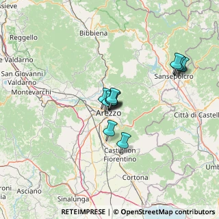 Mappa Via Giuseppe Pietri, 52100 Arezzo AR, Italia (10.615)