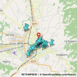 Mappa Via Giuseppe Pietri, 52100 Arezzo AR, Italia (1.37105)