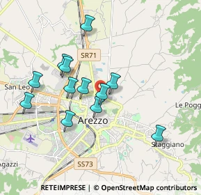 Mappa Via Giuseppe Pietri, 52100 Arezzo AR, Italia (1.71083)
