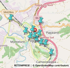 Mappa Via Monte S. Michele, 53036 Poggibonsi SI, Italia (0.70727)