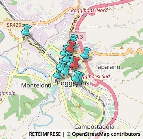 Mappa Via Monte S. Michele, 53036 Poggibonsi SI, Italia (0.452)