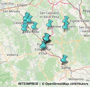 Mappa Via Monte S. Michele, 53036 Poggibonsi SI, Italia (11.98588)
