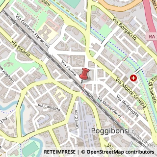 Mappa Via Fiume, 1, 53036 Poggibonsi, Siena (Toscana)