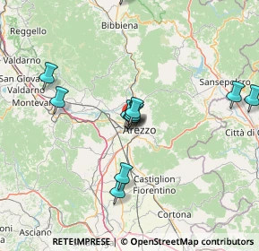 Mappa Via Isacco Newton, 52100 Arezzo AR, Italia (13.95833)