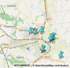 Mappa Via Spallanzani Lazzaro, 52100 Arezzo AR, Italia (2.09636)