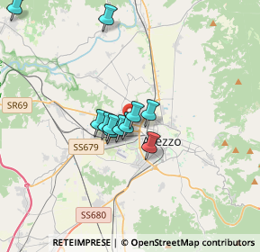 Mappa Via Guglielmo degli Ubertini, 52100 Arezzo AR, Italia (2.67455)