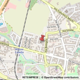 Mappa Via Genova, 10, 52100 Arezzo, Arezzo (Toscana)