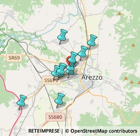 Mappa Via Fratelli Lumiere, 52100 Arezzo AR, Italia (2.54636)