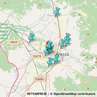 Mappa Via Fratelli Lumiere, 52100 Arezzo AR, Italia (2.56727)