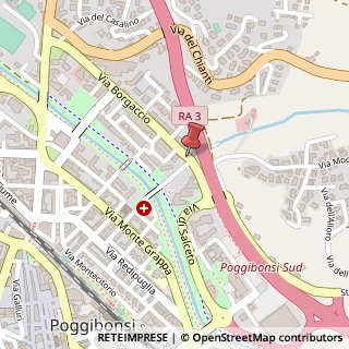 Mappa Via Borgaccio,  119, 53036 Poggibonsi, Siena (Toscana)