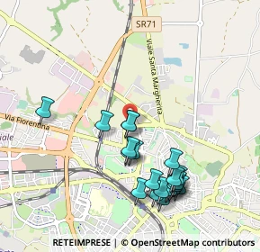 Mappa Via Romagna, 52100 Arezzo AR, Italia (1.0285)