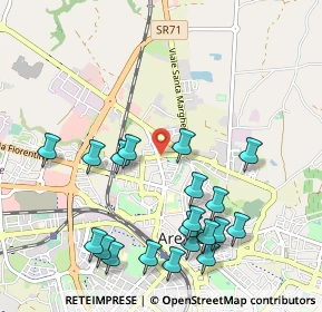 Mappa Via della Chimera, 52100 Arezzo AR, Italia (1.194)