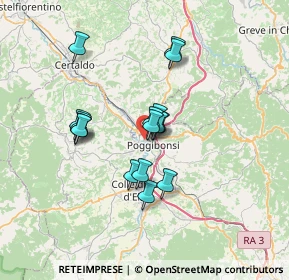 Mappa Via Giacomo Leopardi, 53036 Poggibonsi SI, Italia (5.5525)